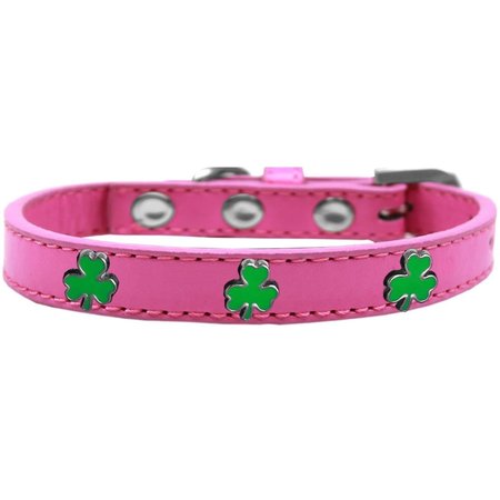 MIRAGE PET PRODUCTS Shamrock Widget Dog CollarBright Pink Size 16 631-21 BPK16